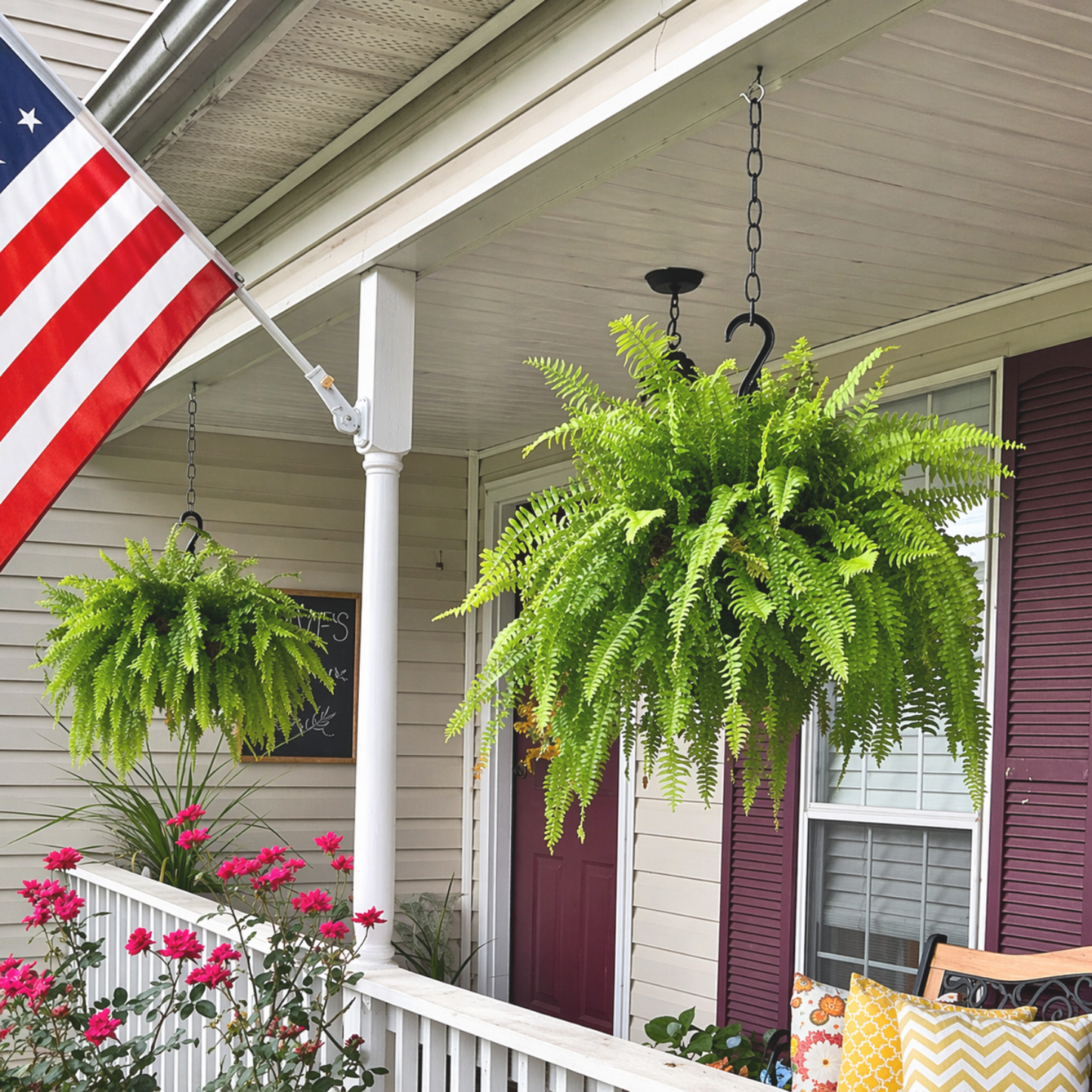 UV-Resistant Lifelike Artificial Boston Fern