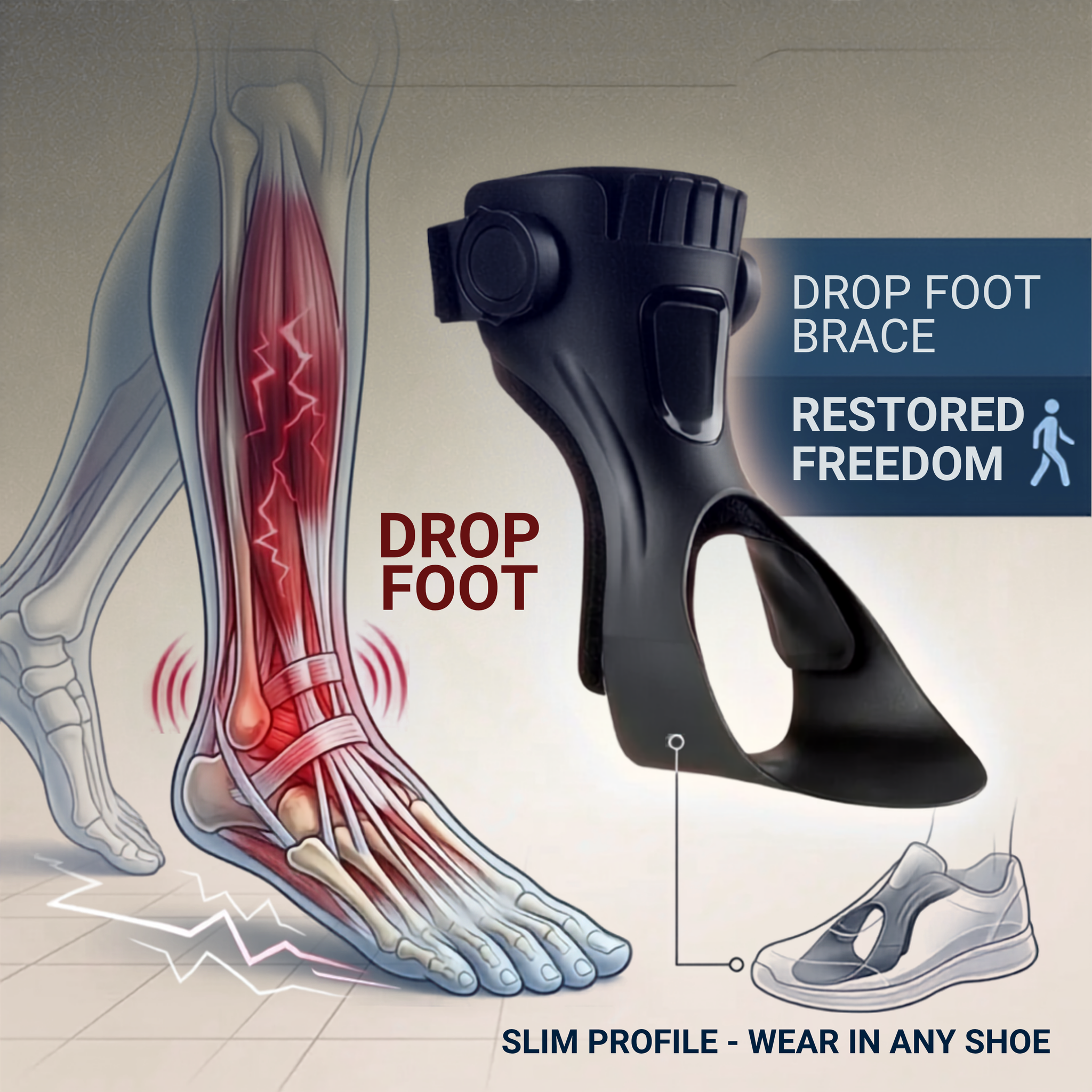 Frexira® Foot Drop AFO Brace