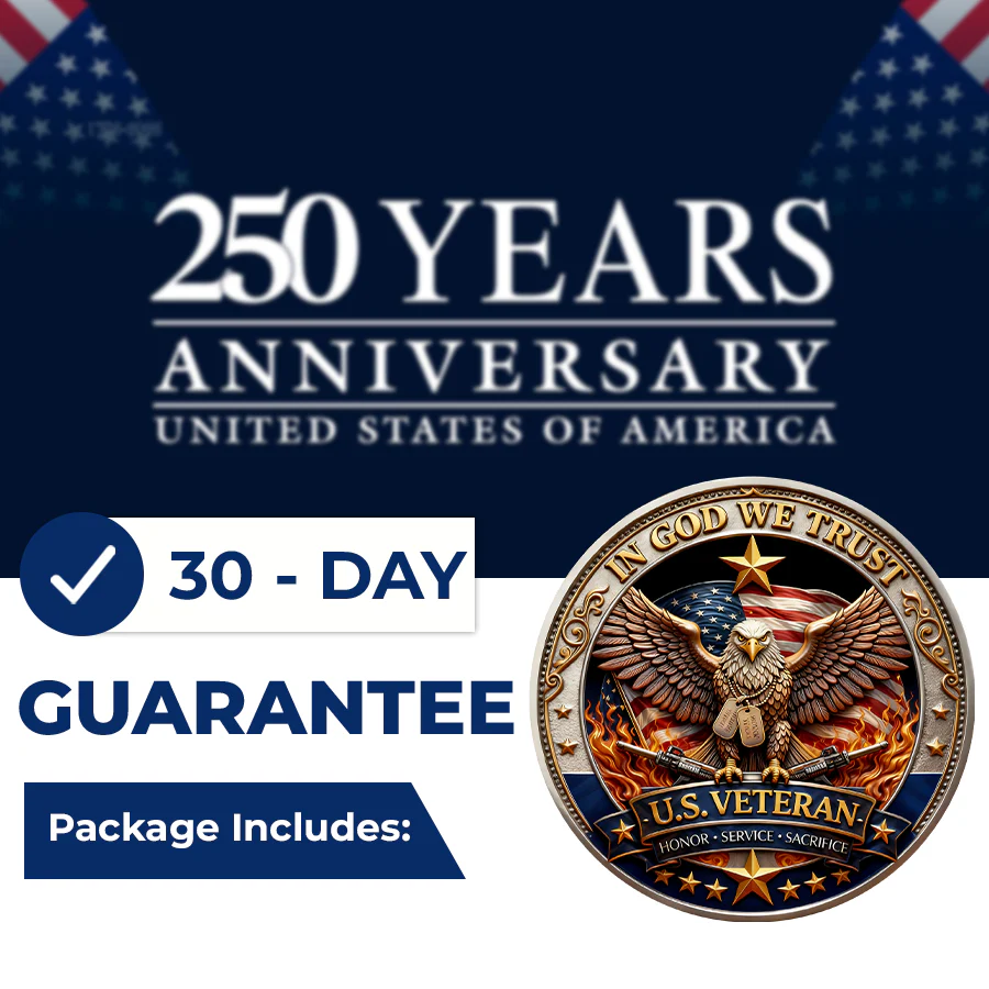 🔥 Last Day 60% OFF 🔥 250 Years of Freedom Veteran Tribute Coin
