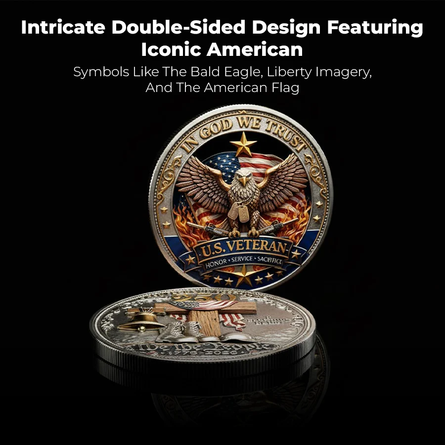 🔥 Last Day 60% OFF 🔥 250 Years of Freedom Veteran Tribute Coin