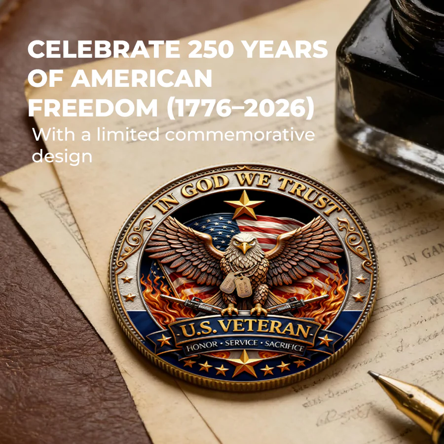 🔥 Last Day 60% OFF 🔥 250 Years of Freedom Veteran Tribute Coin