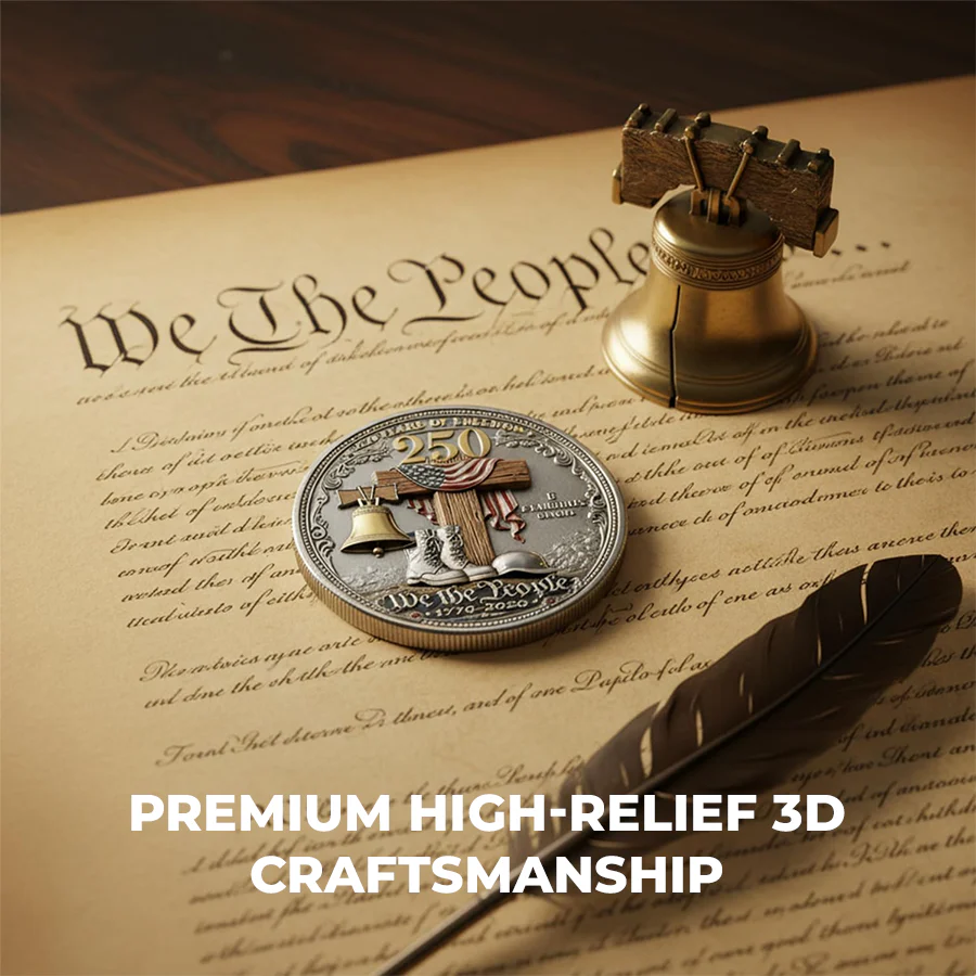 🔥 Last Day 60% OFF 🔥 250 Years of Freedom Veteran Tribute Coin